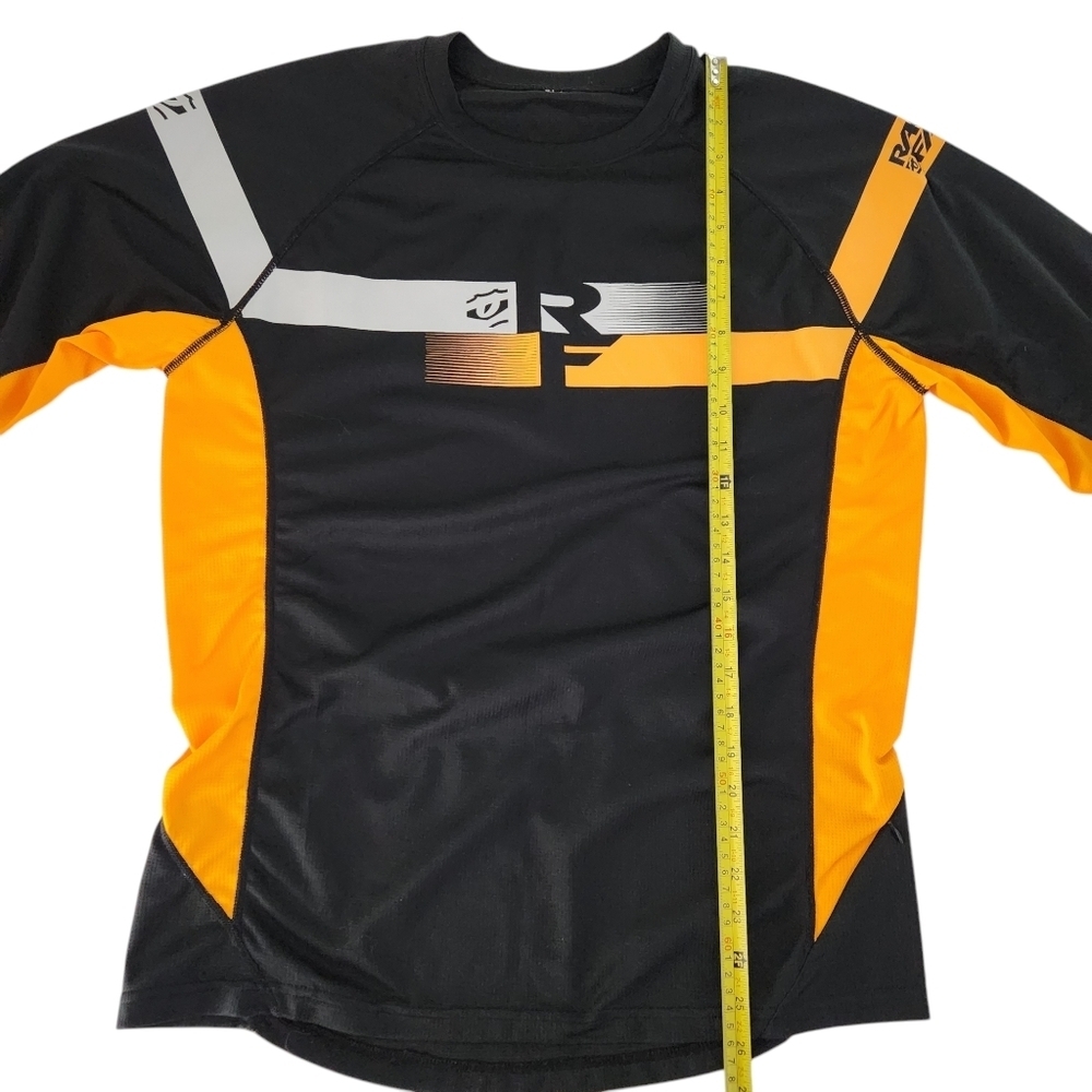 RACE FACE Indy Jersey 3/4 sleeve mountain bike orange and black - Picture 8 of 10